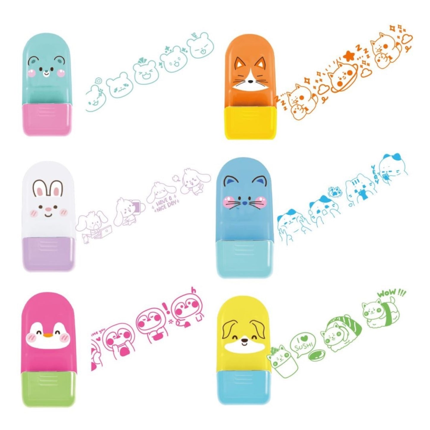Set 2 Timbrini - Tinta Unita Bubble Tea