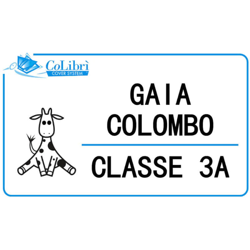 Set 20 Etichette Adesive Personalizzate con Nome - CoLibrì