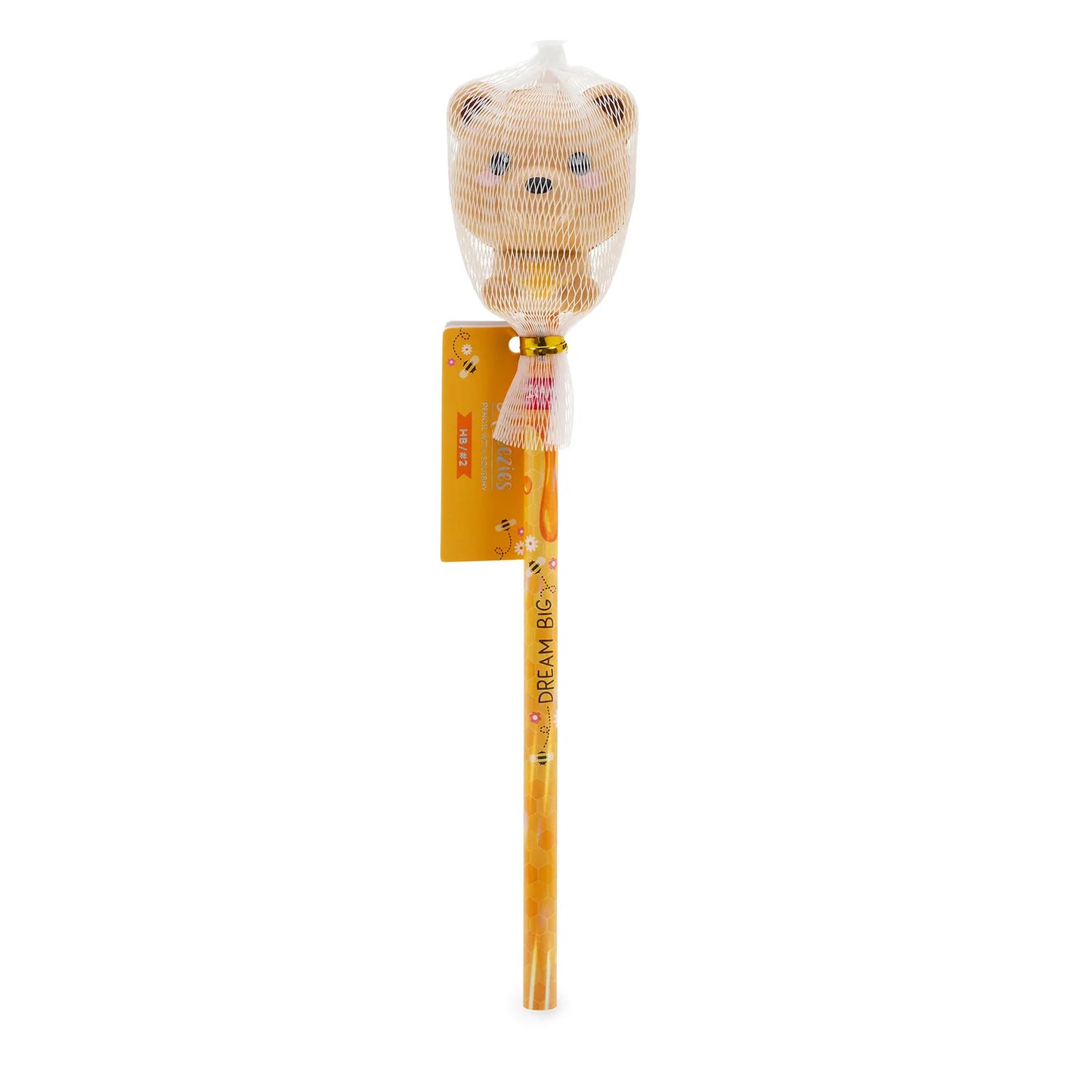 Matita con Antistress Squeezies - Teddy Bear