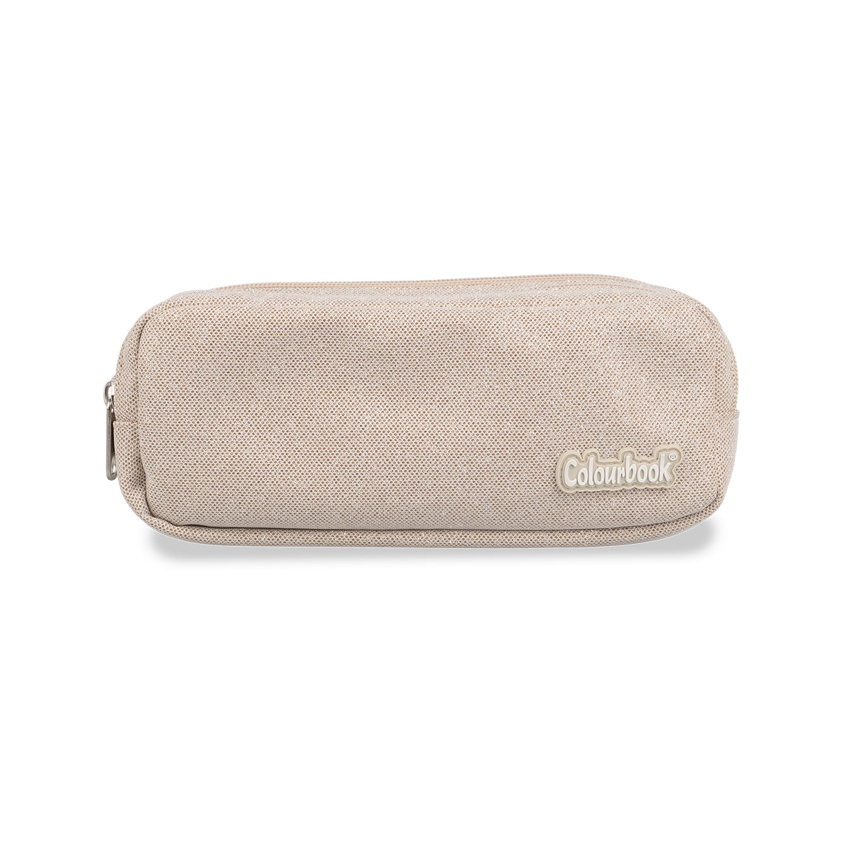 Astuccio 2 Zip Oro Glitter - Colourbook