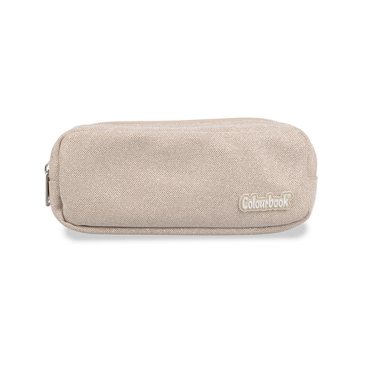 Astuccio 2 Zip Oro Glitter - Colourbook