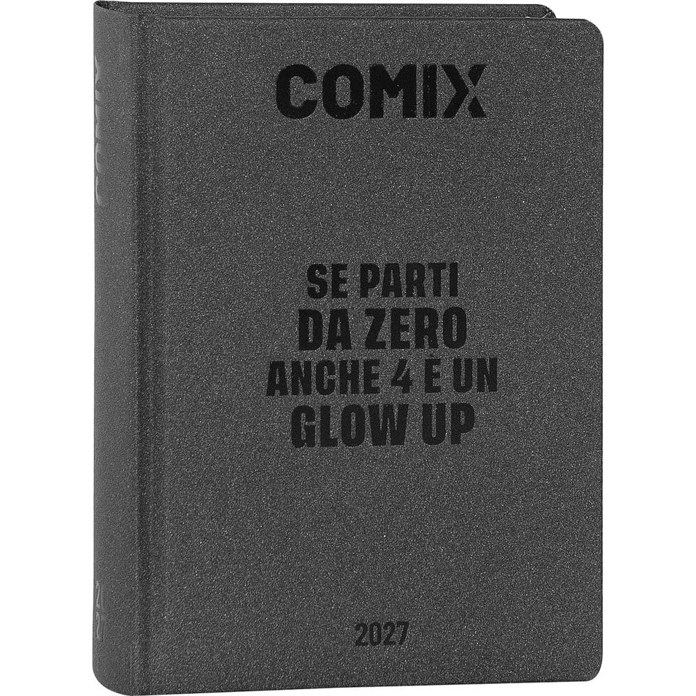 Diario 16 Mesi 2026/27 - COMIX - Giornaliero Charcoal
