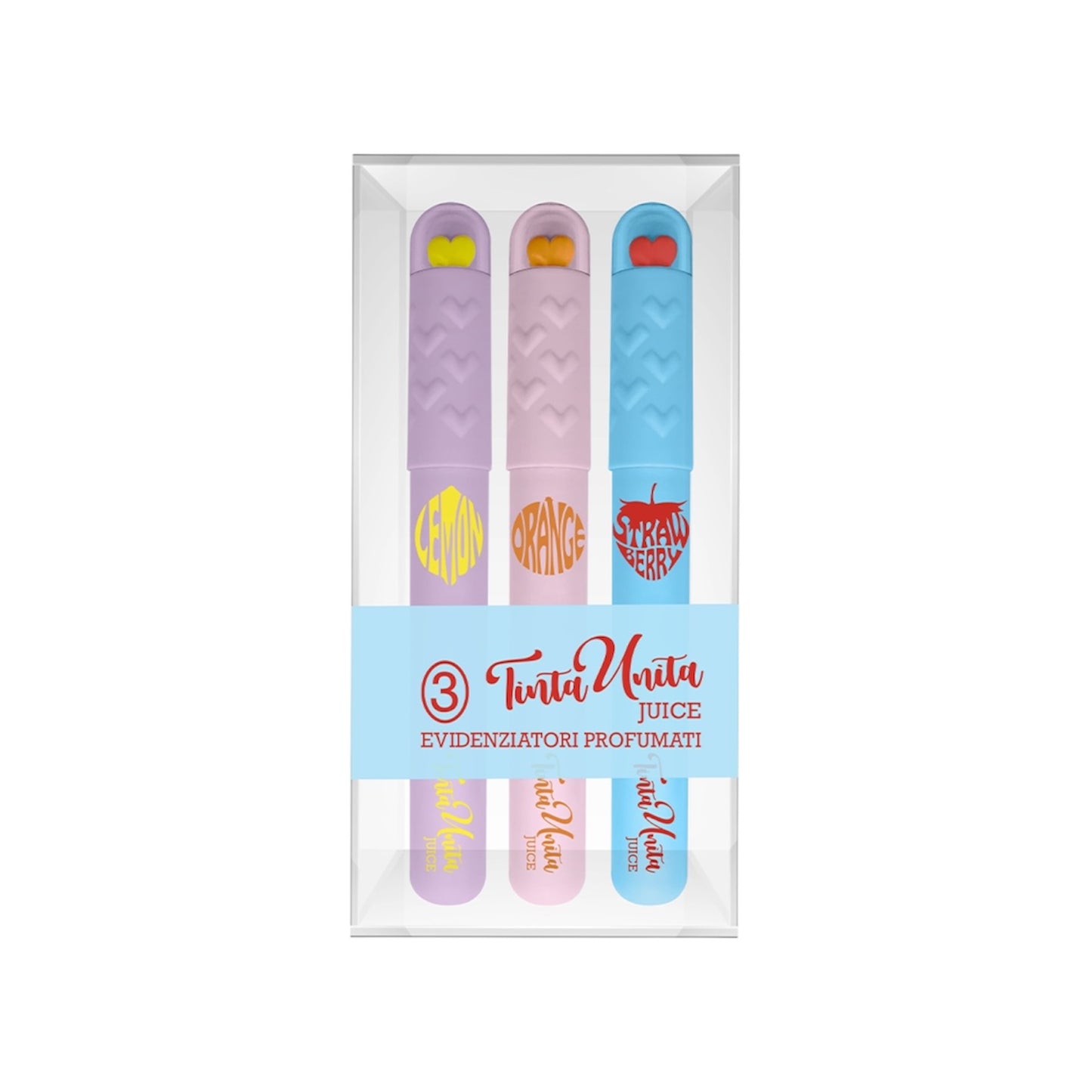 Set Evidenziatori Heart Profumati - Tinta Unita Juice