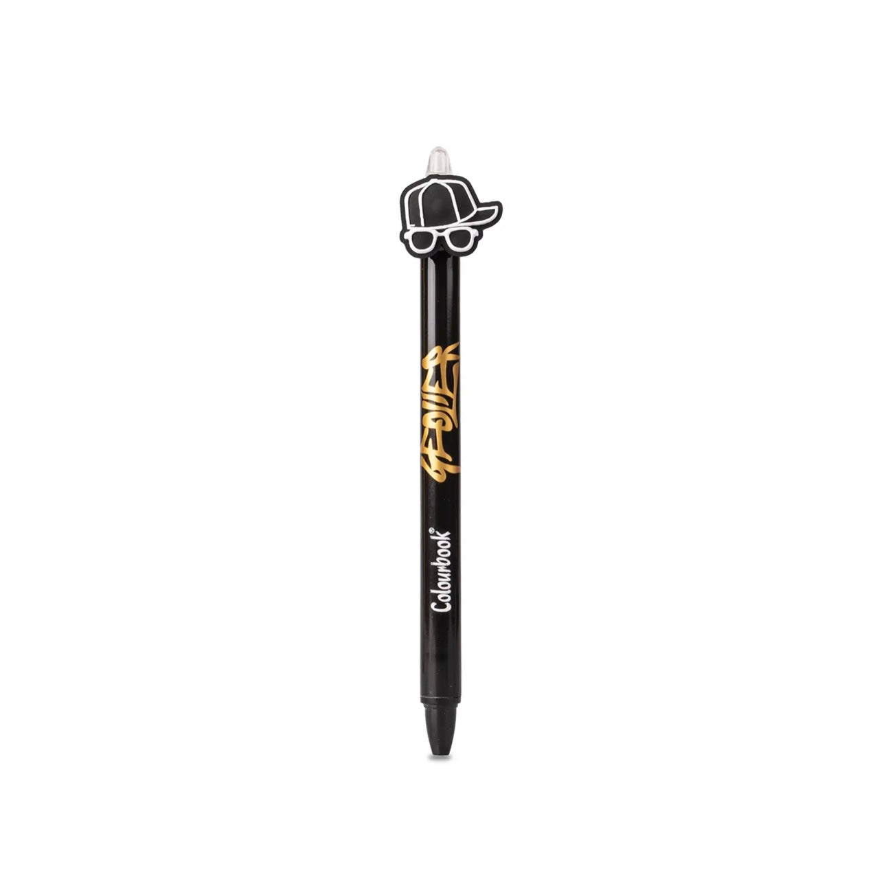 Penna a sfera Geolier con topper – Inchiostro blu