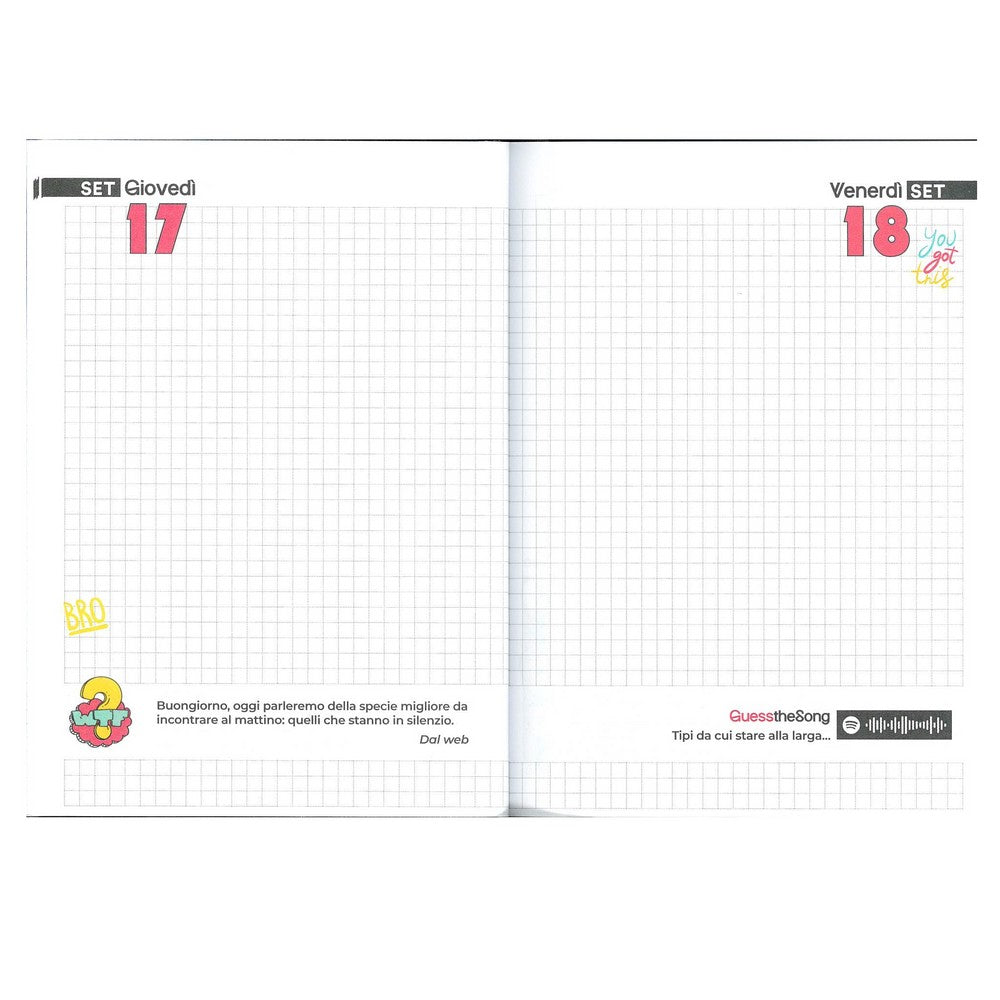 Diario Agenda 16 Mesi 26/27 Special Smemoranda