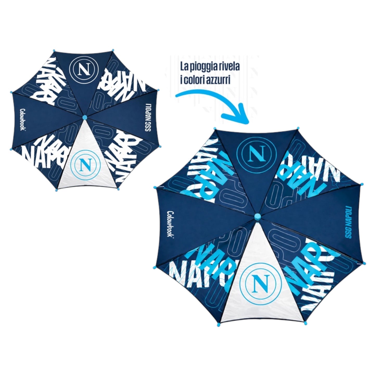 Ombrello Cambia Colore SSC Napoli