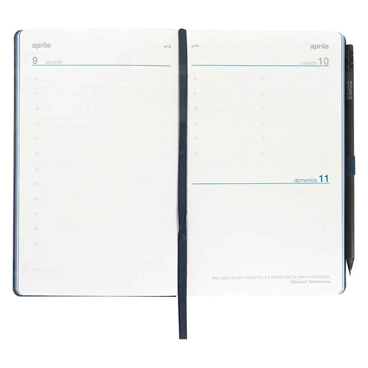 Agenda Comix 2027 Giornaliera Large Blu Texture 12 Mesi