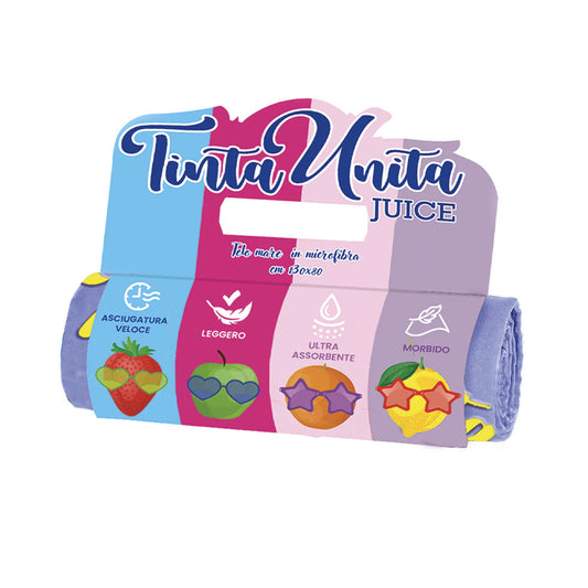 Telo Mare in Microfibra - Tinta Unita Juice