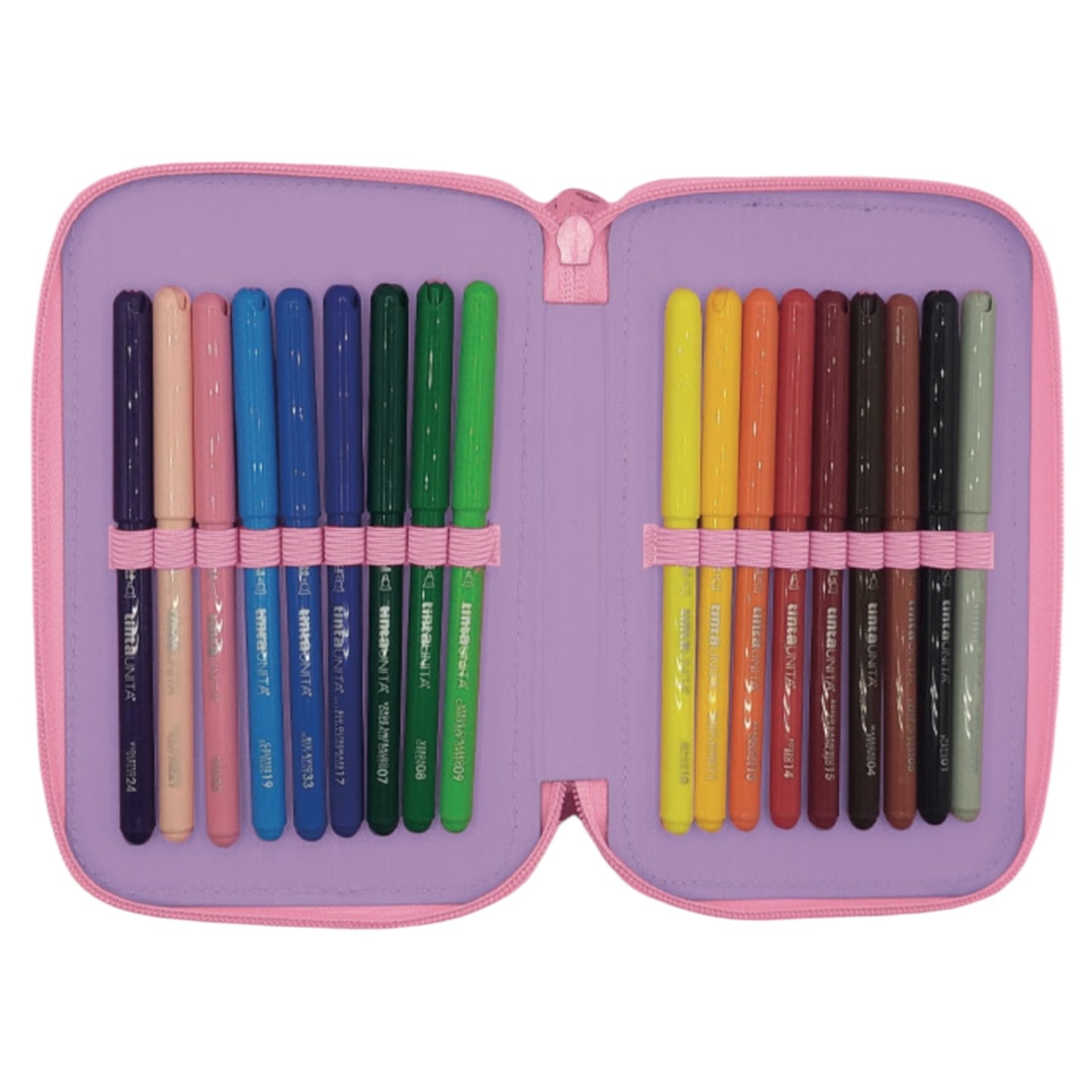 Astuccio 3 Zip Nero - Tinta Unita Glamour