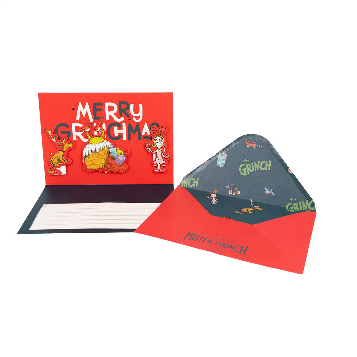 Biglietto d’auguri Pop-Up 3D The Grinch – 17x12cm