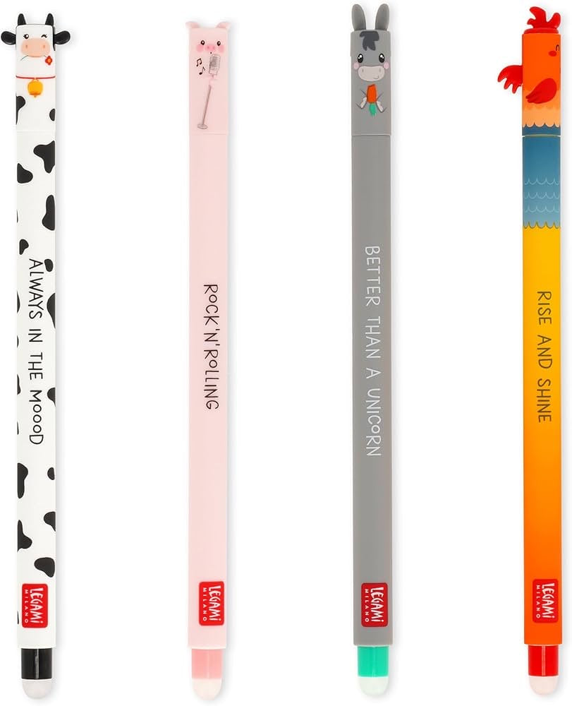 Set di 4 Penne Gel Cancellabili - Erasable Pen LEGAMI