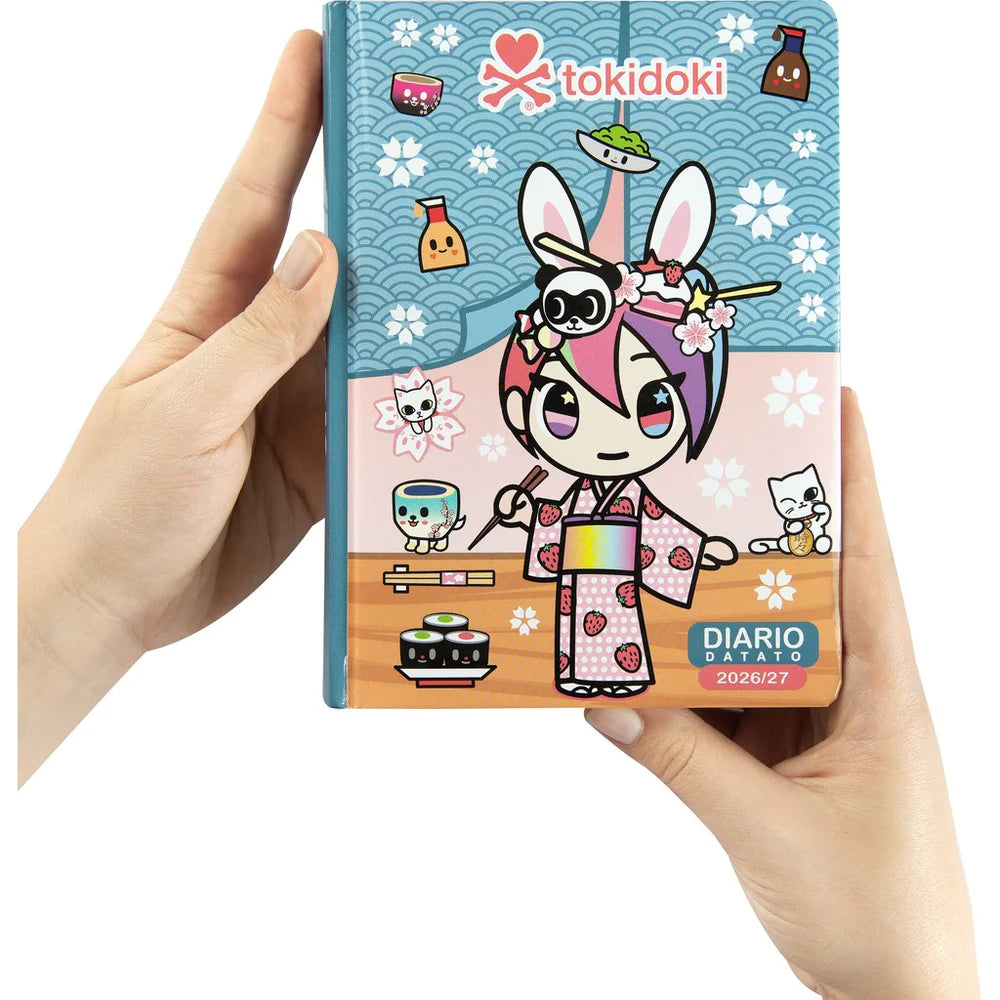 Diario 12 Mesi 2026/27 - Tokidoki - Giornaliero Azzurro