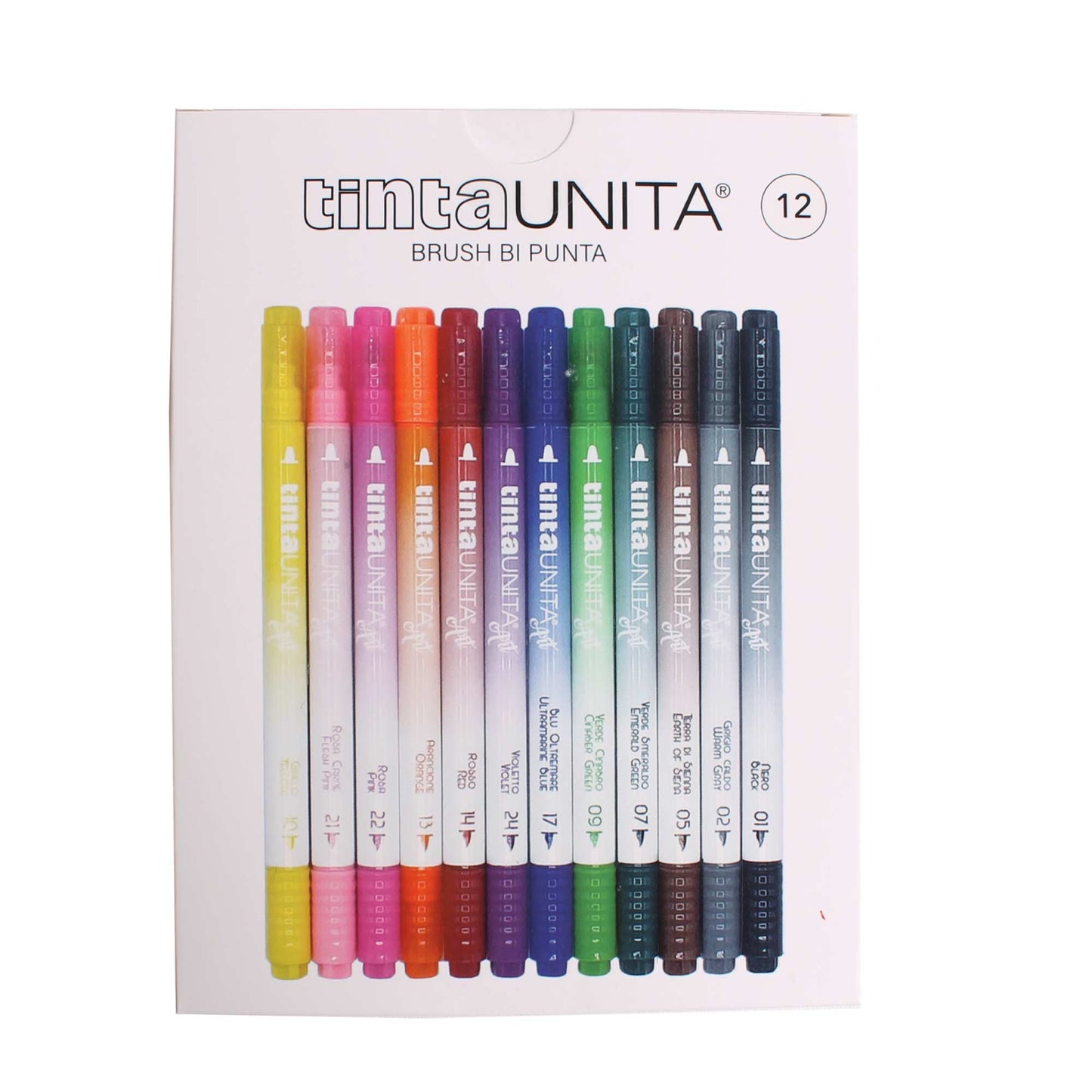 Pennarelli Brush Bi Punta - Tinta Unita