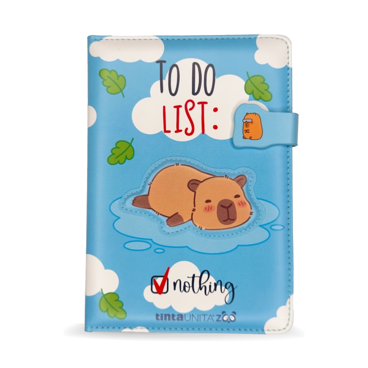 Notebook Capybara con Lucchetto - Tinta Unita