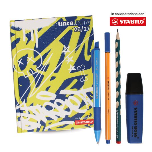 Diario 26/27 Street - Tinta Unita X Stabilo