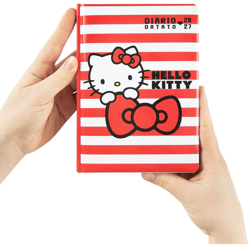 Diario 12 Mesi 2026/27 - Hello Kitty - Datato Bianco