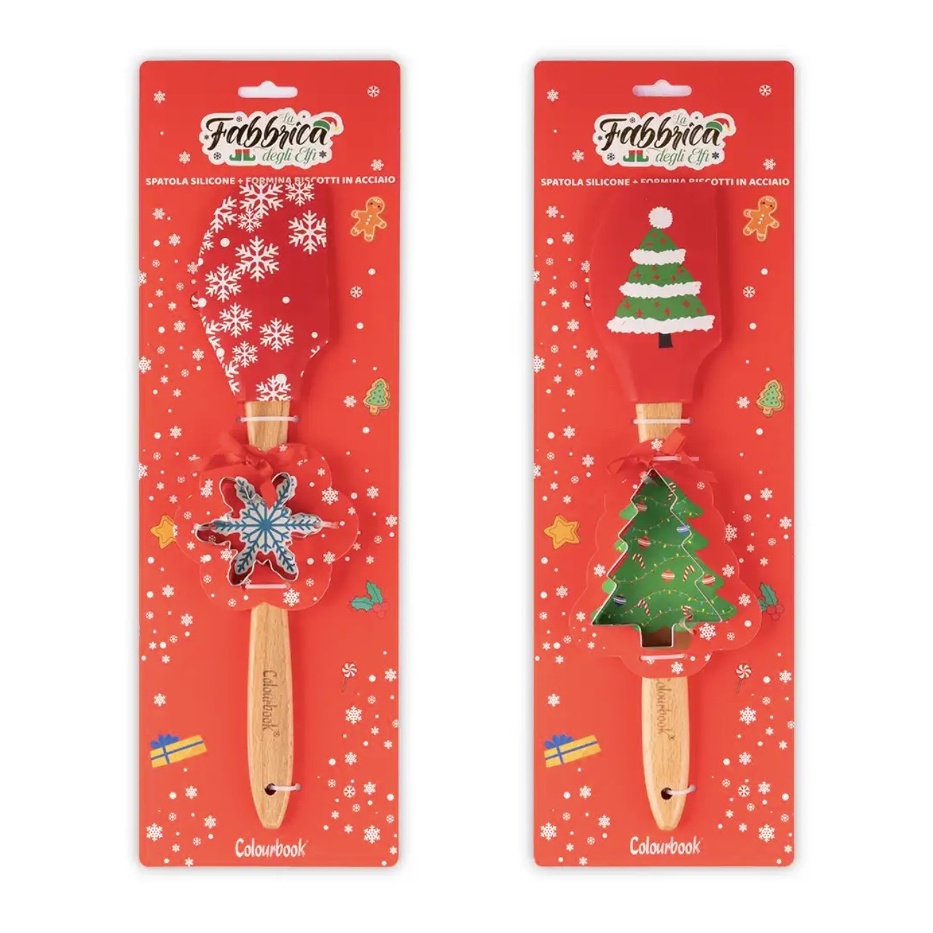 Spatola natalizia da cucina con formina omaggio