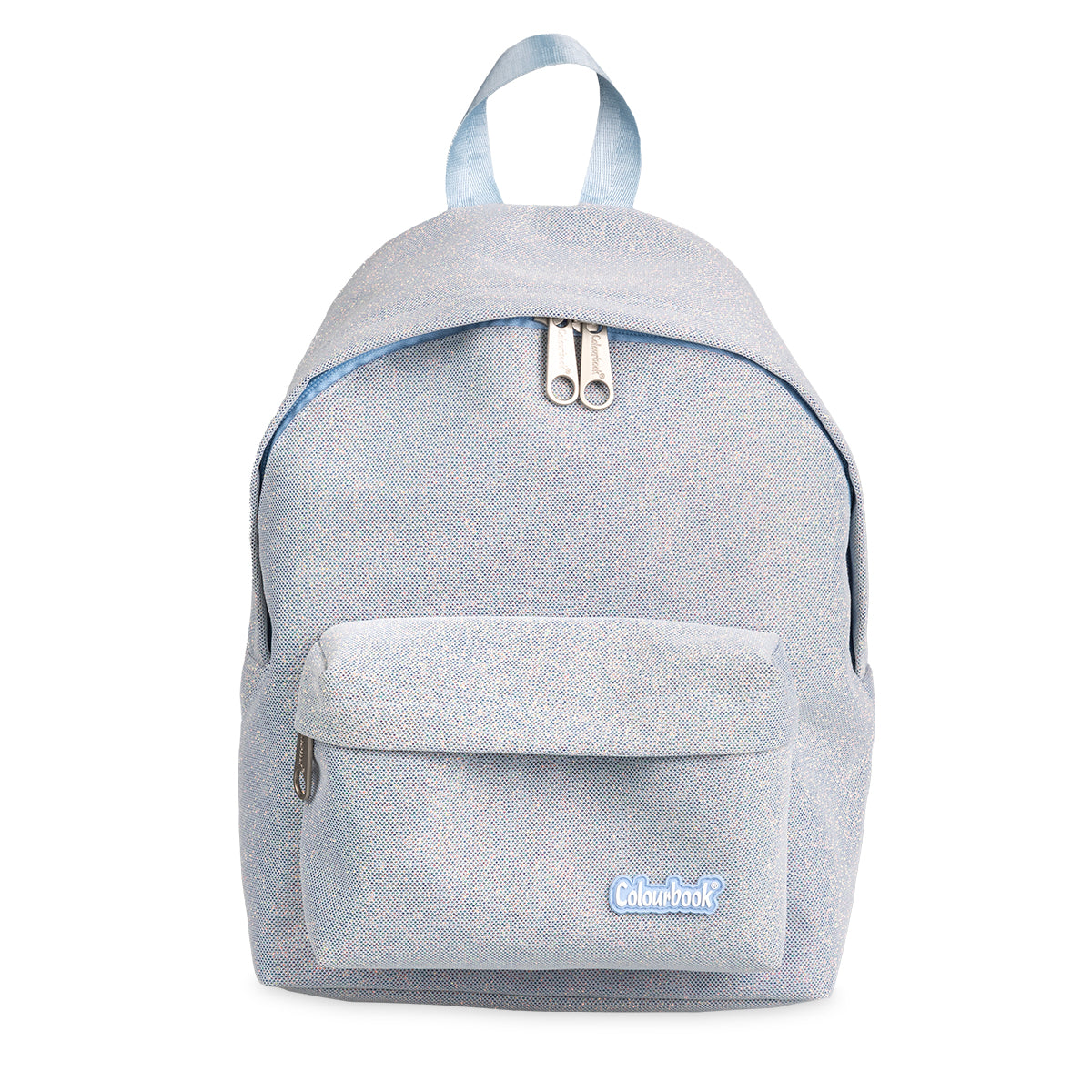 Zaino Americano Glitter Azzurro - Colourbook