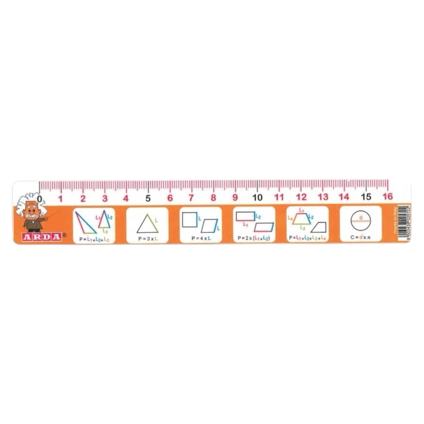 Righello Mathematics 16 cm - Arda