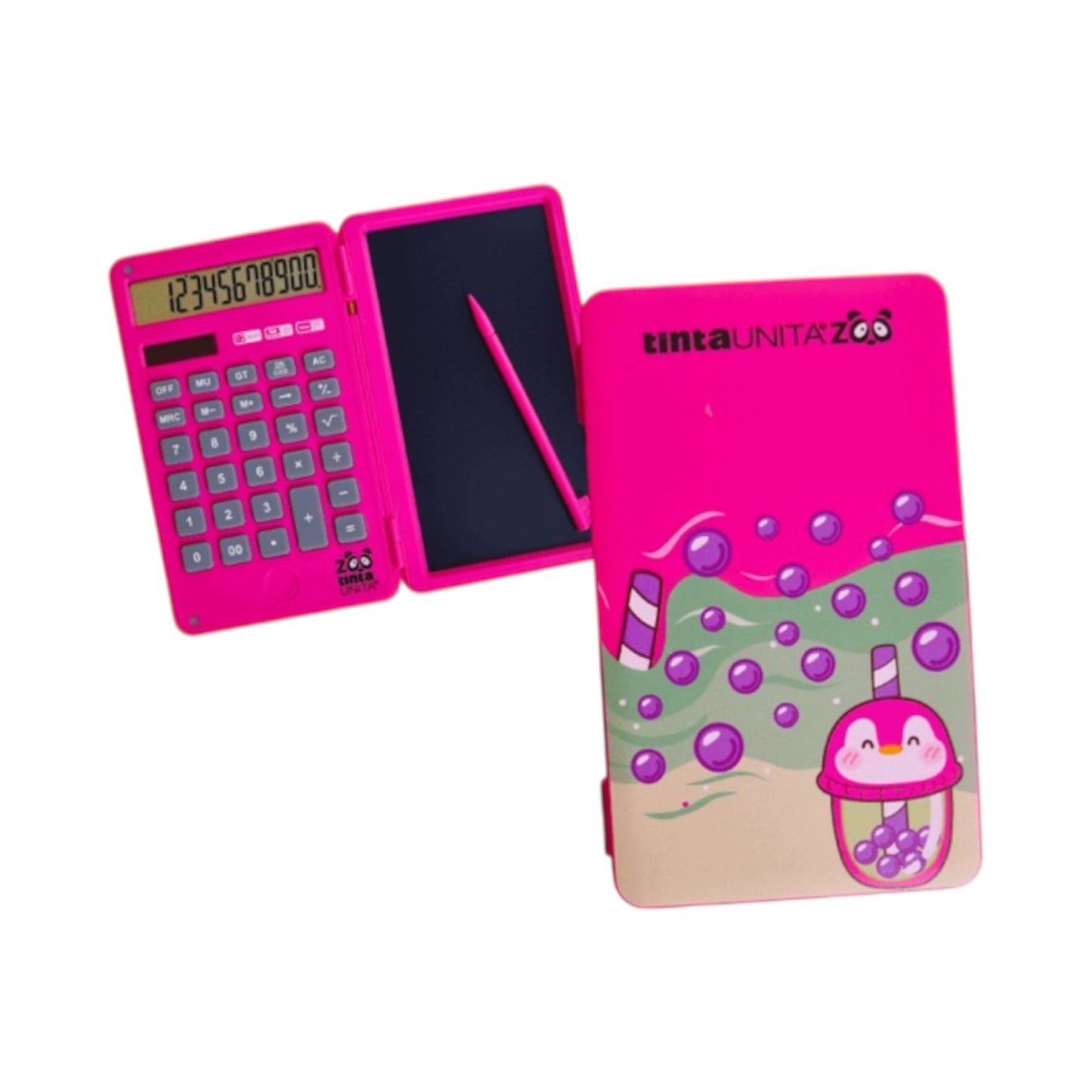 Calcolatrice con Lavagnetta Lcd - Tinta Unita Bubble Tea