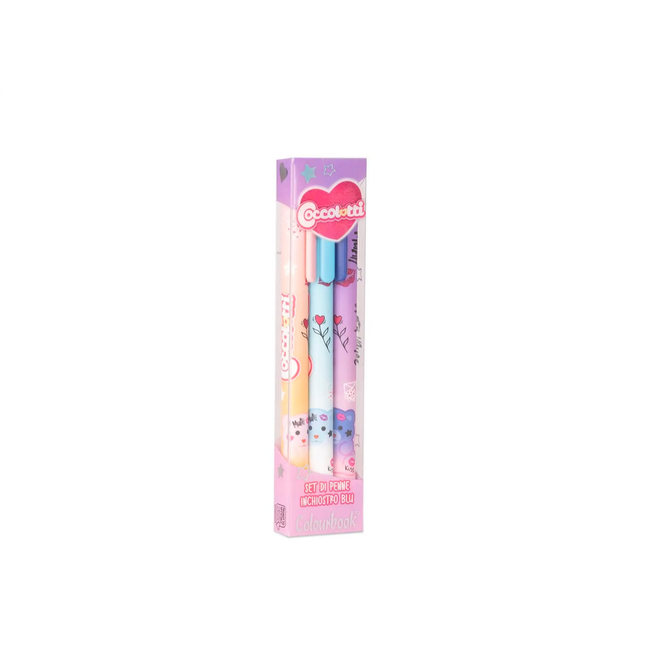 Set 3 penne a sfera Coccolotti Love&Tell