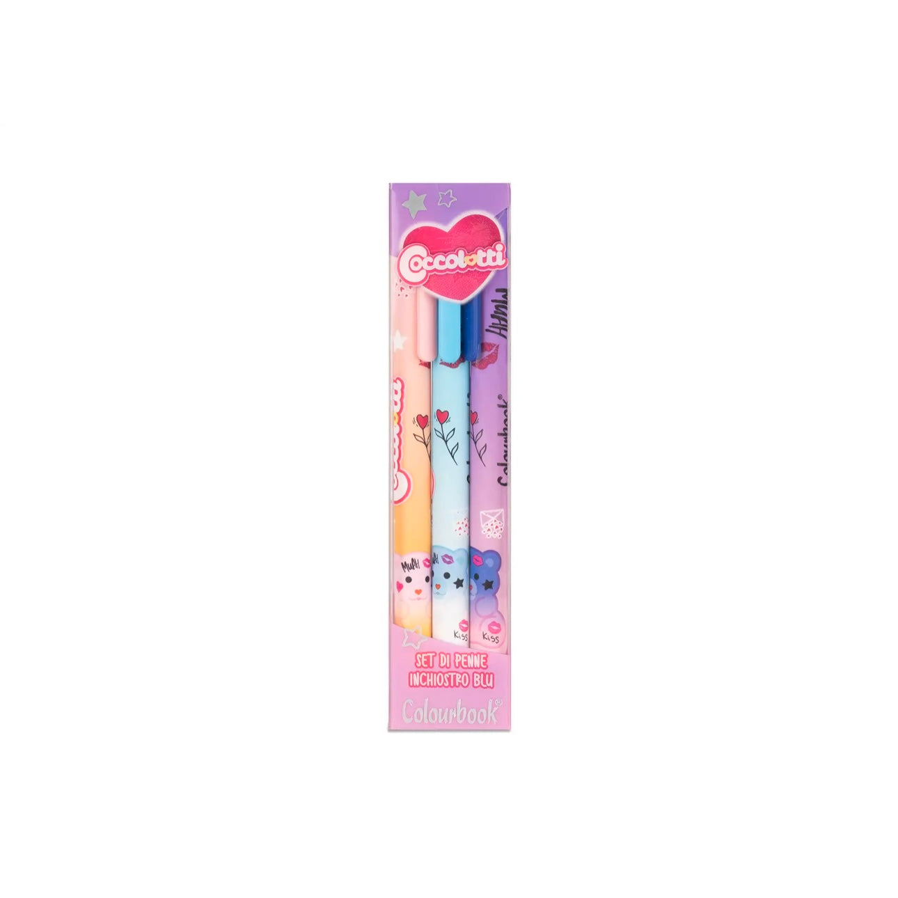 Set 3 penne a sfera Coccolotti Love&Tell