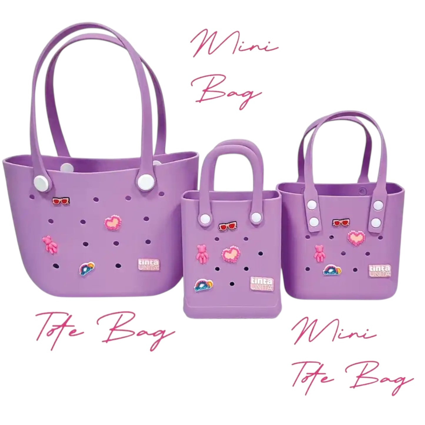 Borsa in Eva Lilla - Tinta Unita Click