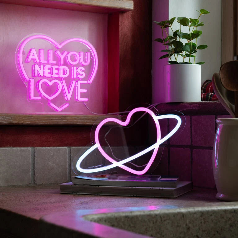 Lampada Led Effetto Neon - Planet Heart - It's a Sign