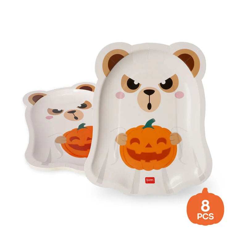 Set di 8 Piatti in Carta - Boo Appétit!