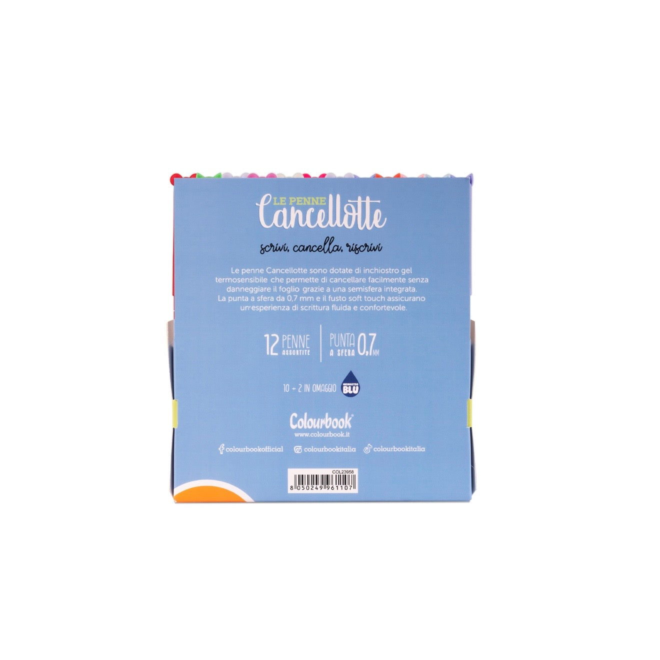 Set 10 penne Cancellotte +2 in omaggio – Inchiostro blu