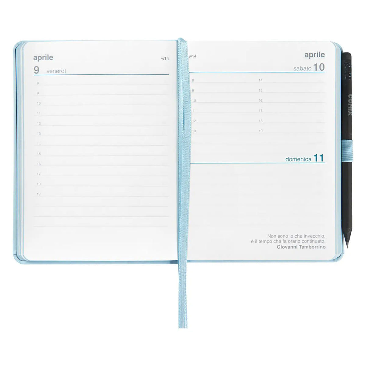 Agenda Comix 2027 Giornaliera Mini Azzurra 12 Mesi