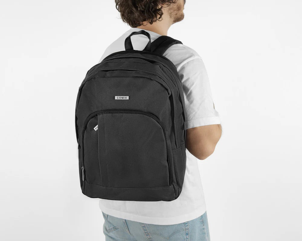 Zaino Organizzato COMIX Monocolore Nero