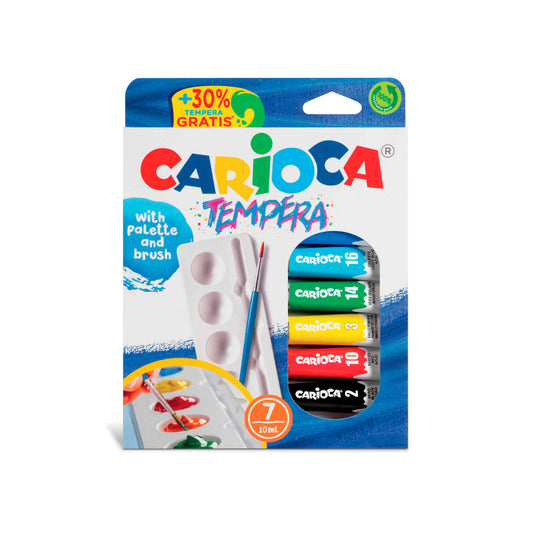 Tempera in Tubetti 10 ml - 7 pezzi - Carioca