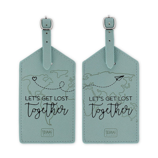 Set di 2 Etichette Bagaglio - Let's Get Lost Together