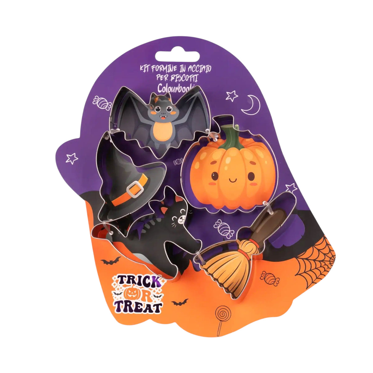Kit 5 Formine per Biscotti Halloween - Colourbook