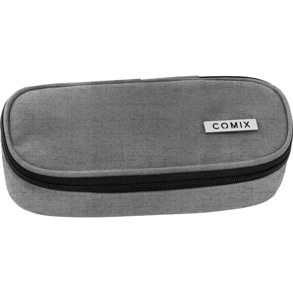 Astuccio Ovale COMIX Monocolore Grigio melange