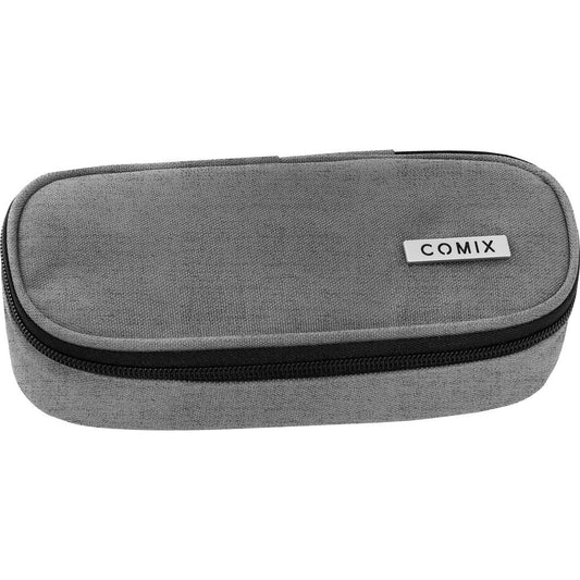 Astuccio Ovale COMIX Monocolore Grigio melange