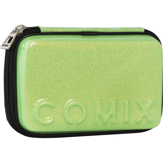 Astuccio Corredo Maxi Zip Glitter Verde - Comix
