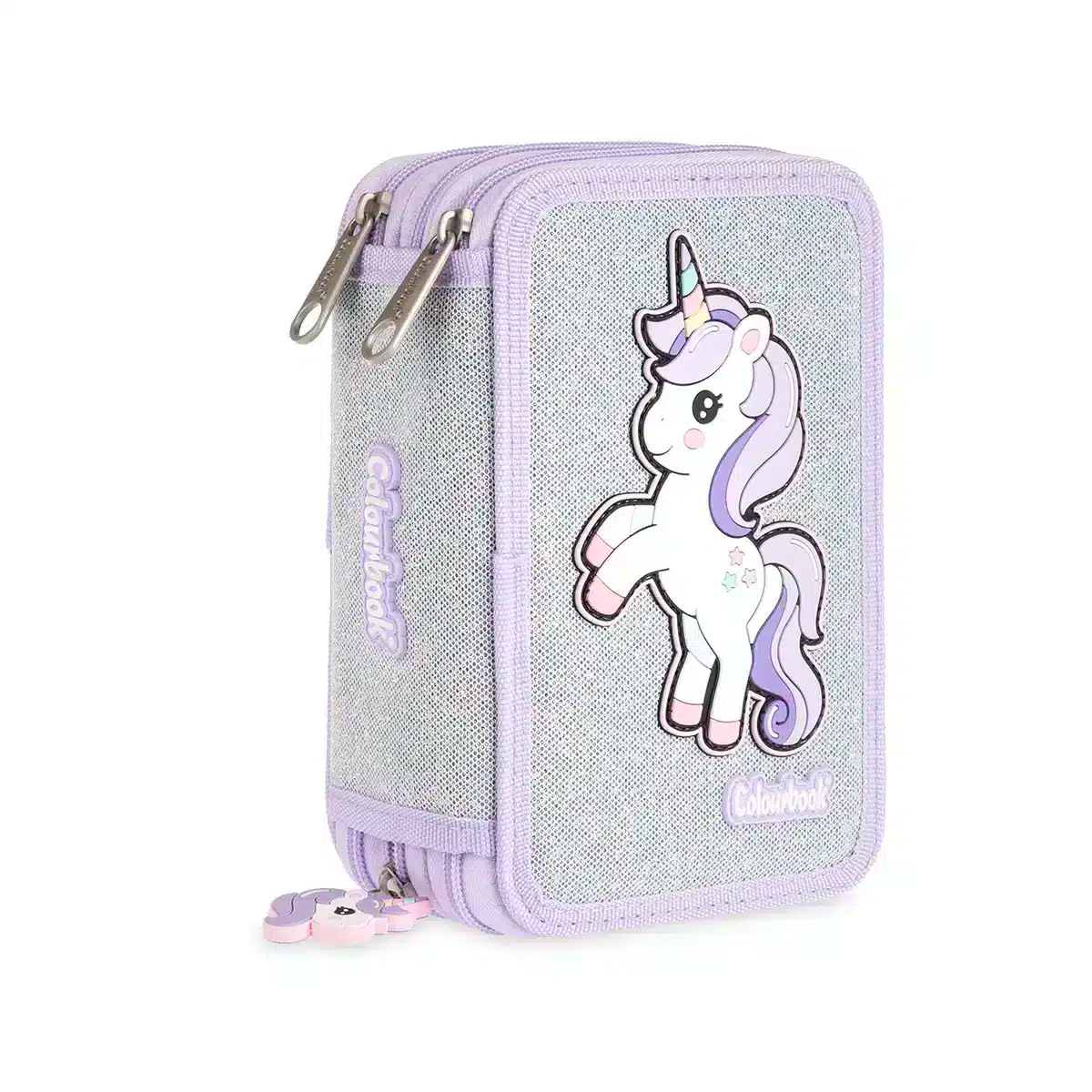 Astuccio 3 zip Unicorn