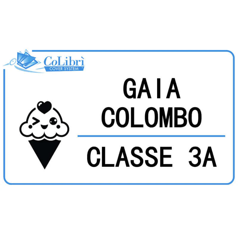 Set 20 Etichette Adesive Personalizzate con Nome - CoLibrì