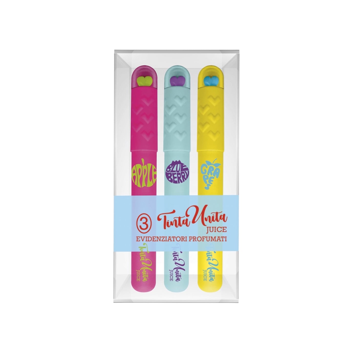 Set Evidenziatori Heart Profumati - Tinta Unita Juice