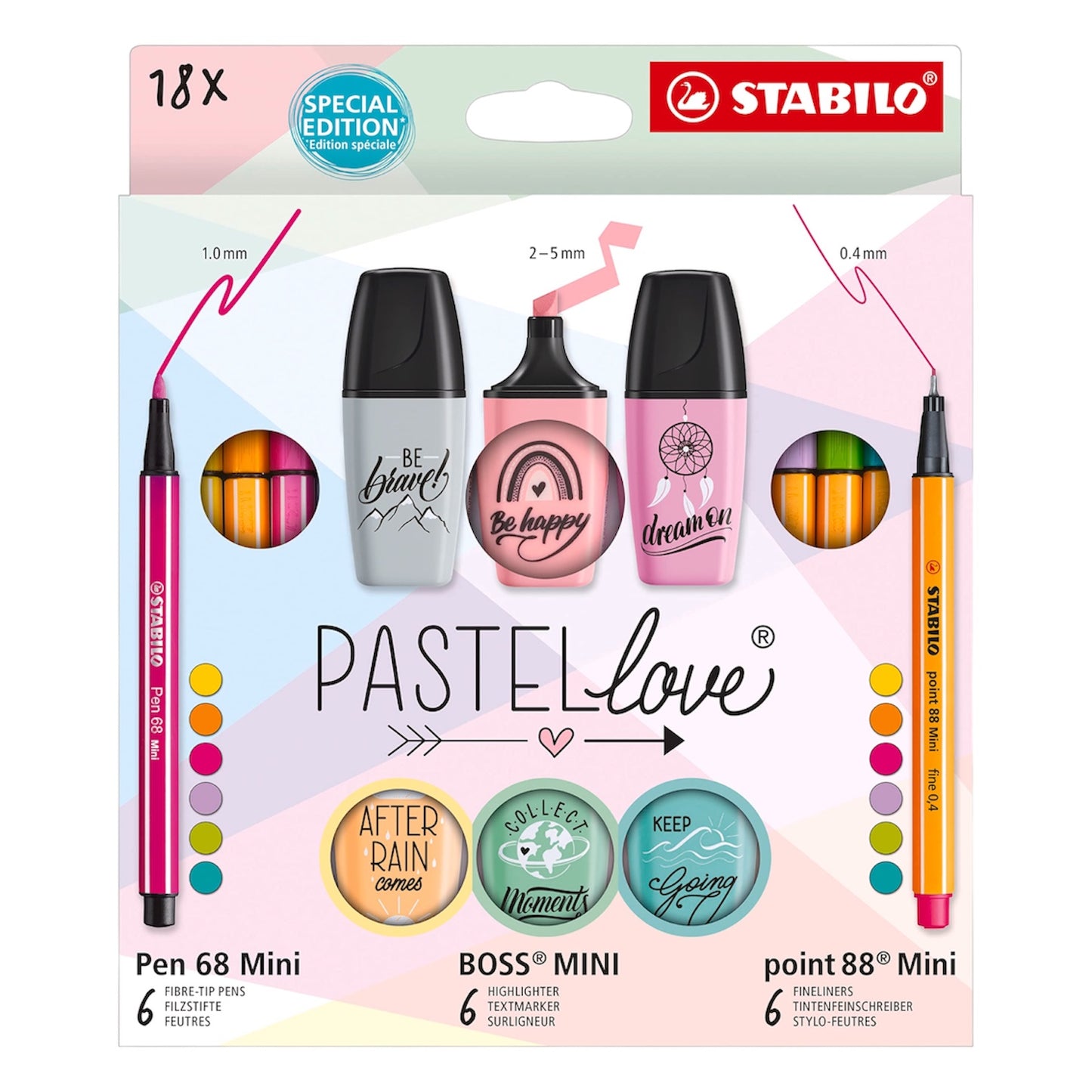 Pastellove Set - Set Creativo - Pack da 18 - Stabilo