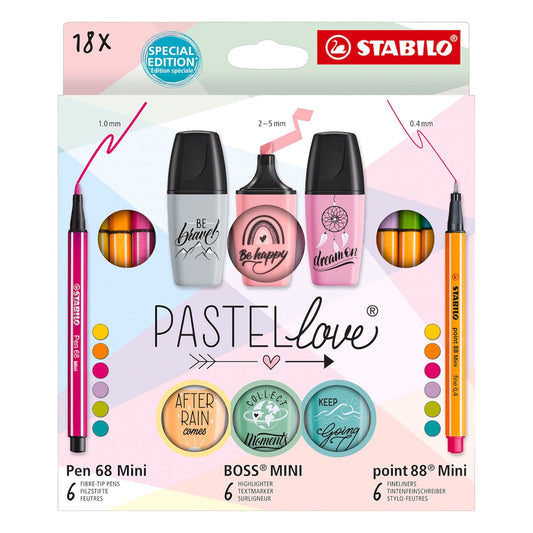 Pastellove Set - Set Creativo - Pack da 18 - Stabilo