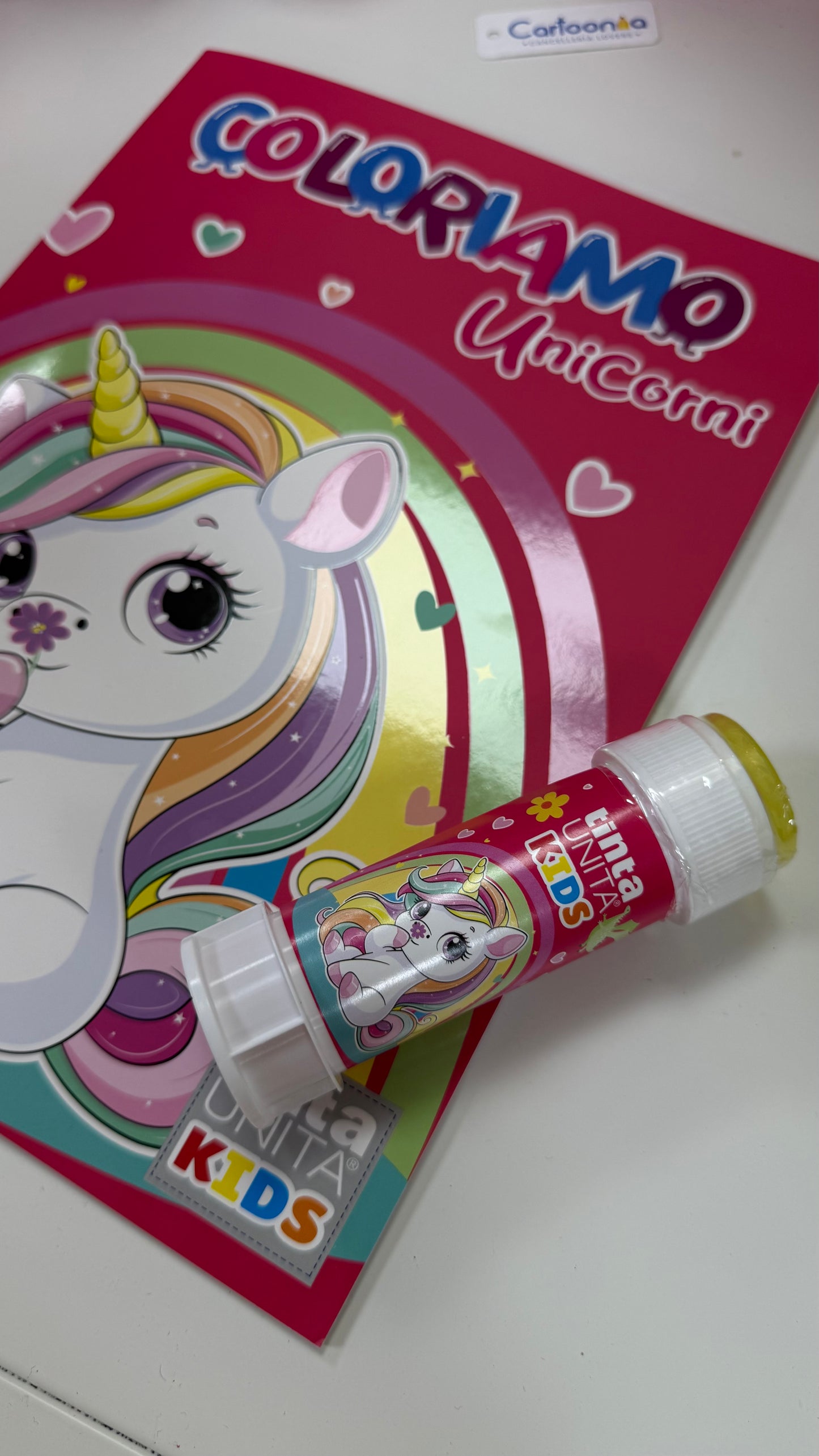 Album Da Colorare con Bolle di Sapone - Tinta Unita Kids