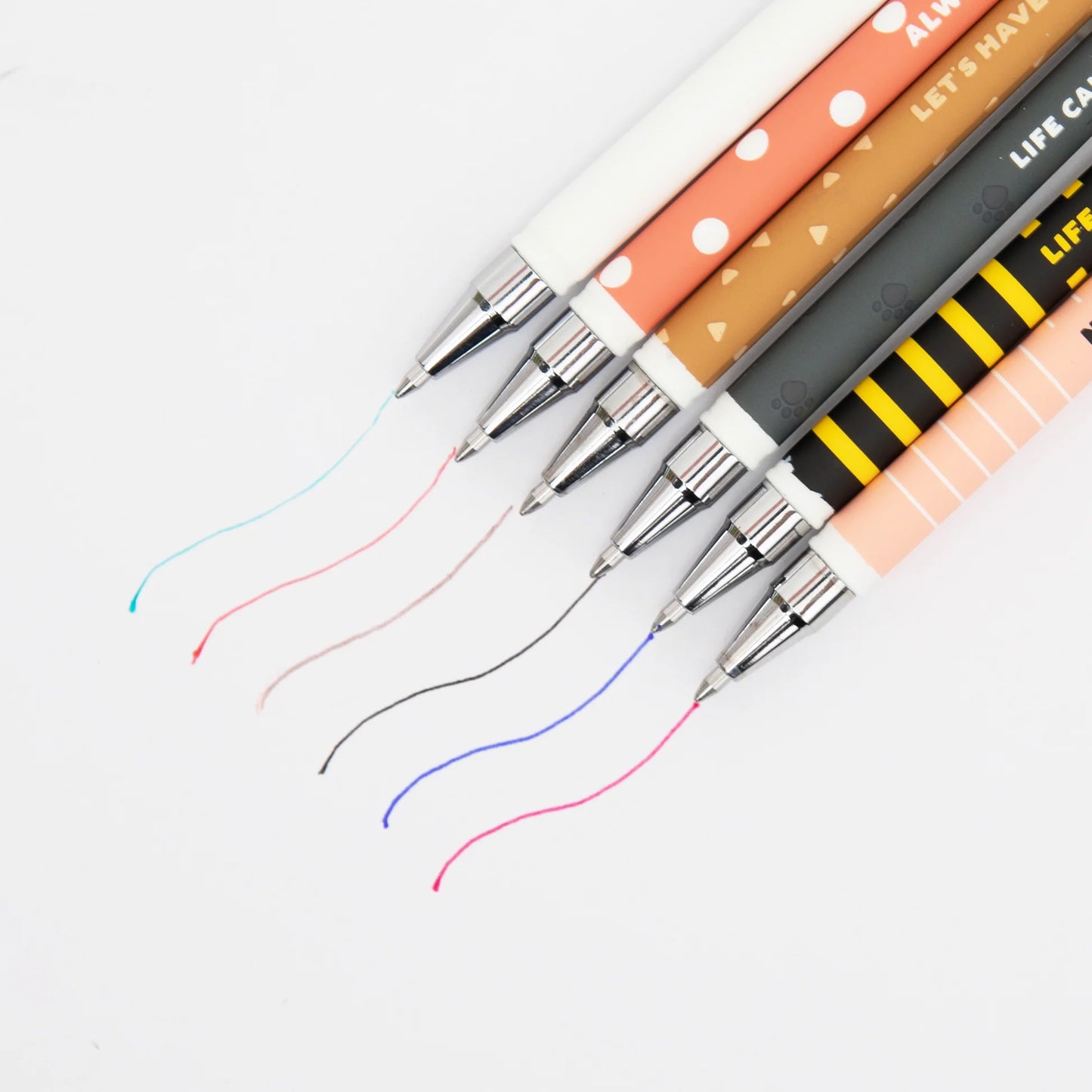 Set di 6 penne cancellabili Bo-Bo + astuccio silicone Ape