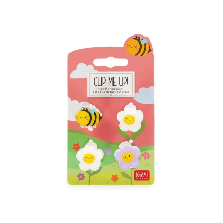 Set di 4 Mini Mollette per Capelli - Clip me up!