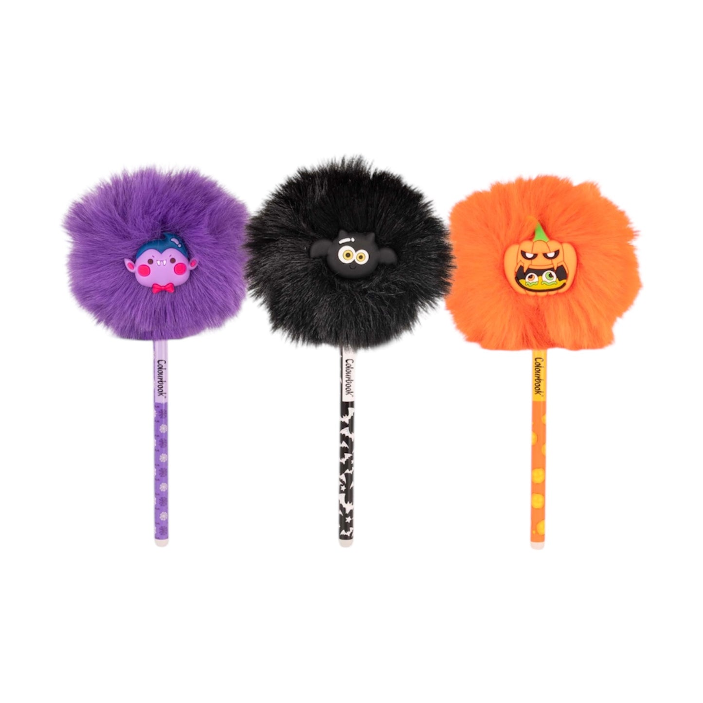 Penna cancellabile Puff Halloween con topper pon-pon