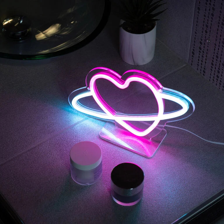 Lampada Led Effetto Neon - Planet Heart - It's a Sign