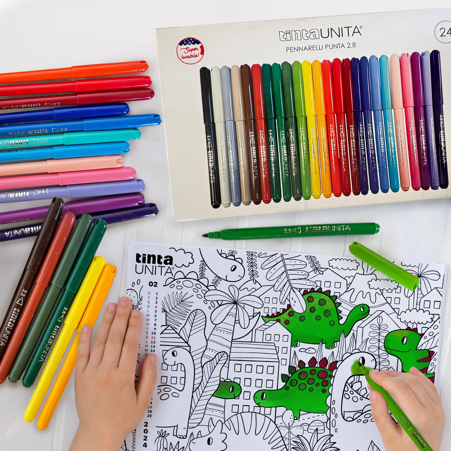 Pennarelli Punta 2.8 Tinta Unita