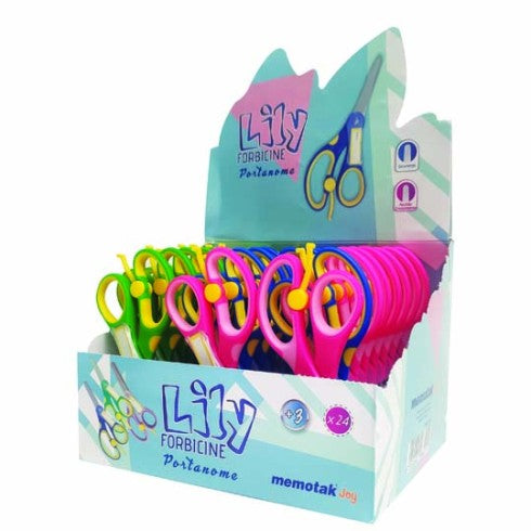 Forbici con Portanome Lily - Memotak